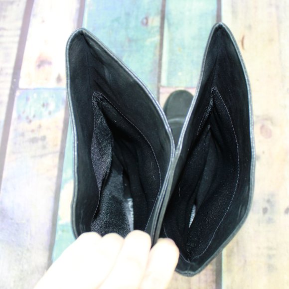 MARKON Shelly Black Soft Leather Tall Boots Size 9 - Picture 7 of 8